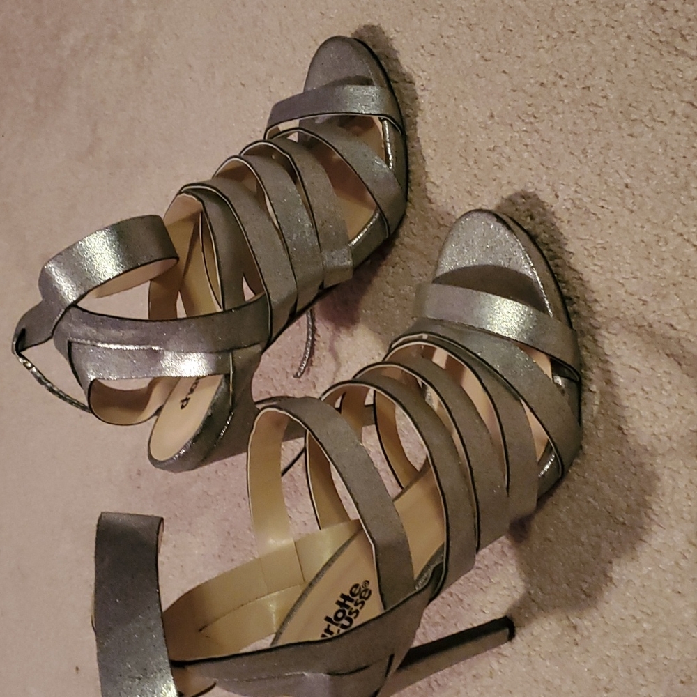 Charlotte Russe Metalic Silver Sandal